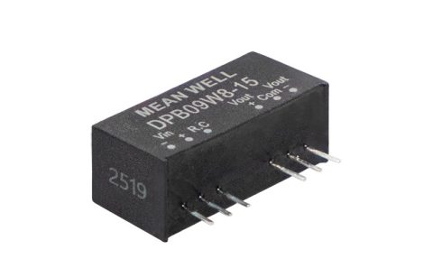 MEAN WELL DPB09W8-05 DC/DC converter; 9-75V / 5V 0,8A; -5V -0,8A; 9W