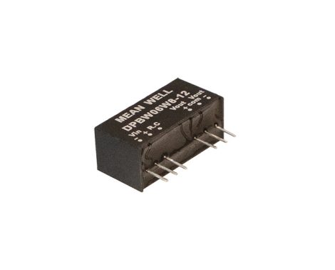 MEAN WELL DPBW06W8-05 DC/DC converter; 9-75V / 5V 0,6A; -5V -0,6A; 6W