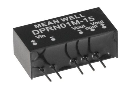 MEAN WELL DPRN01L-12 2 output DC/DC converter; 1W; 12V 42mA; -12V A; 1,5kV isolated