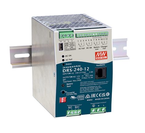 MEAN WELL DRS-240-12CAN 12V 20A szünetmentes tápegység