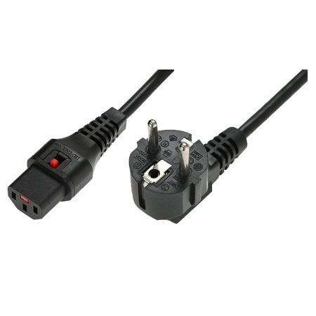 IEC Lock EL182S 2m Black power cord