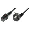 IEC Lock EL262S 2m Black power cord IEC Lock EL262S 2m Black power cord