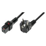 IEC Lock EL262S 2m Black power cord