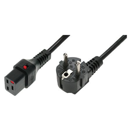 IEC Lock EL262S 2m Black power cord