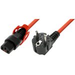 IEC Lock EL349S 2m Orange power cord
