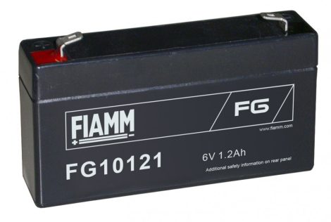 FIAMM FG10121 6V 1,2Ah Ipari zárt (zselés) ólomakkumulátor