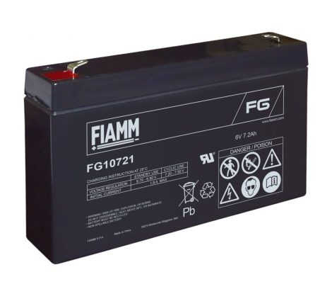 FIAMM FG10721 6V 7,2Ah Ipari zárt (zselés) ólomakkumulátor