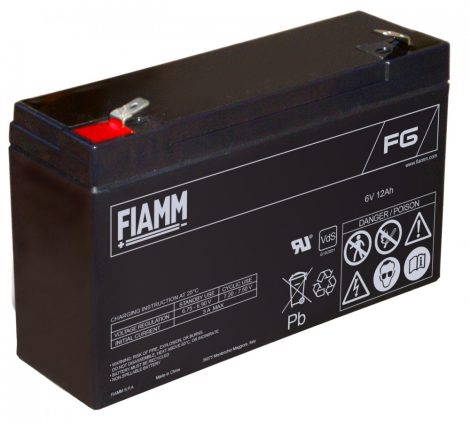 FIAMM FG11202 6V 12Ah Ipari zárt (zselés) ólomakkumulátor