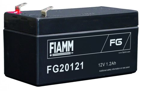 FIAMM FG20121 12V 1,2Ah Ipari zárt (zselés) ólomakkumulátor