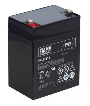 FIAMM FG20271 12V 2,7Ah Ipari zárt (zselés) ólomakkumulátor