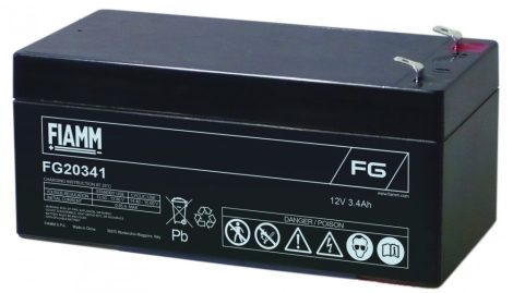 FIAMM FG20341 12V 3,4Ah Ipari zárt (zselés) ólomakkumulátor