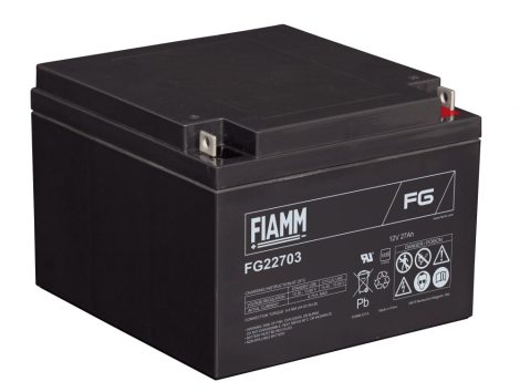 FIAMM FG22703 12V 27Ah Ipari zárt (zselés) ólomakkumulátor