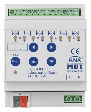 MDT JAL-0410D.02 4x24VDC 8A KNX Shutter actuator