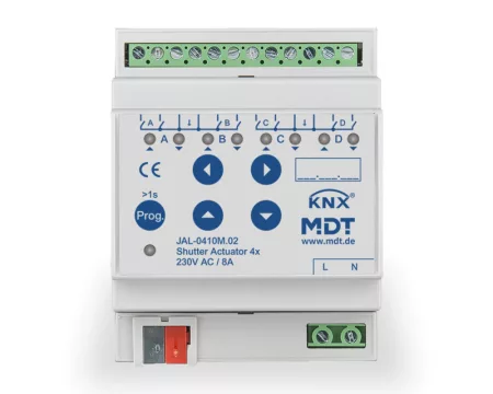 MDT JAL-0410M.02 4x230VAC 10A KNX Switching actuator