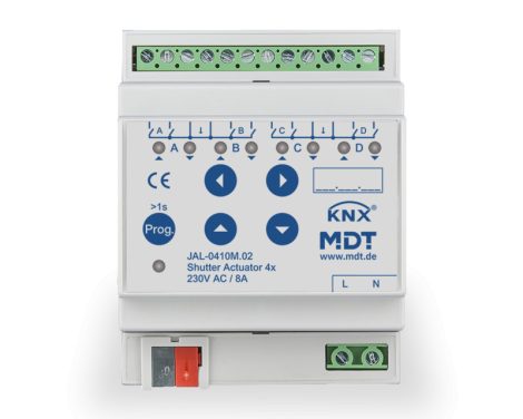 MDT JAL-0410M.02 4x230VAC 10A KNX Switching actuator