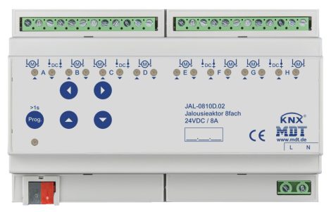 MDT JAL-0810D.02 8x24VDC 8A KNX Shutter actuator