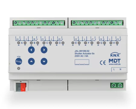 MDT JAL-0810M.02 8x230VAC 10A KNX Switching actuator