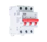   MEAN WELL MCB-6K3P-D16 kismegszakító 16A 3P D-karakterisztika AC 415V 6kA