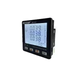   Meatrol ME337H2 DIN-rail power quality analyzer, RJ12 connector, 220V AC power supply