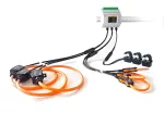  Meatrol ME431H2 DIN-rail power quality analyzer, RJ12 connector, 220V AC power supply