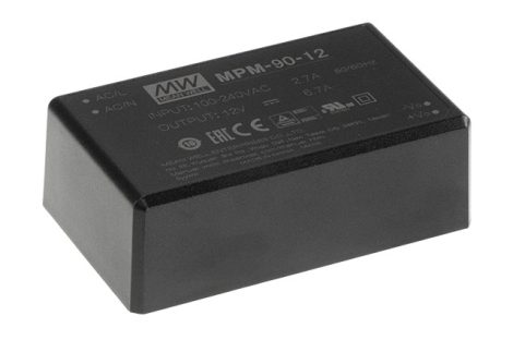 MEAN WELL MPM-90-12 12V 7,37A 88,4W orvosi tápegység