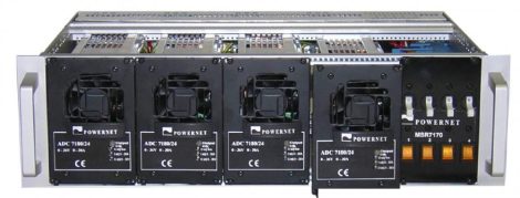 Enedo MSR 3200W 3U rack készülékház 4db ADC718X modulhoz (96V-ig)