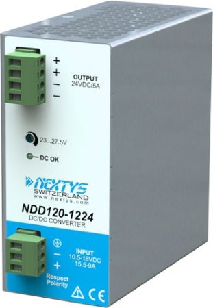 NEXTYS NDD120-1224 120W; 24V 5A DC-DC converter