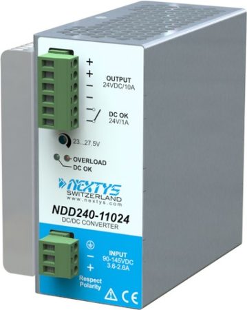 NEXTYS NDD240-11024 240W; 24V 10A DC-DC converter