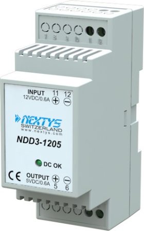 NEXTYS NDD3-1205 3W; 5V 0,6A DC-DC converter