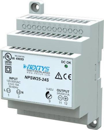 NEXTYS NPSW25-24S 25W; 24V 1A power supply