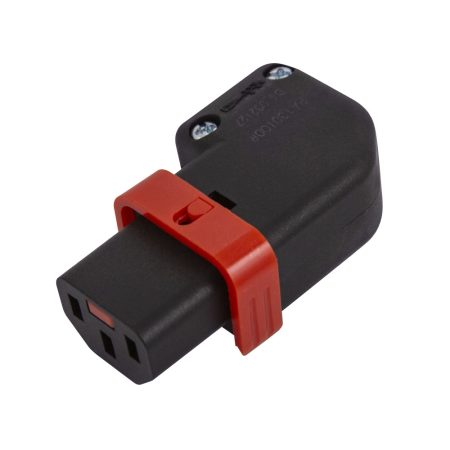IEC Lock PA130100RBK angled rewireable connector, Right / left