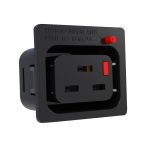 IEC Lock PA195015BK rewireable connector