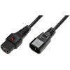 IEC Lock PC1021 2m Black power cord IEC Lock PC1021 2m Black power cord