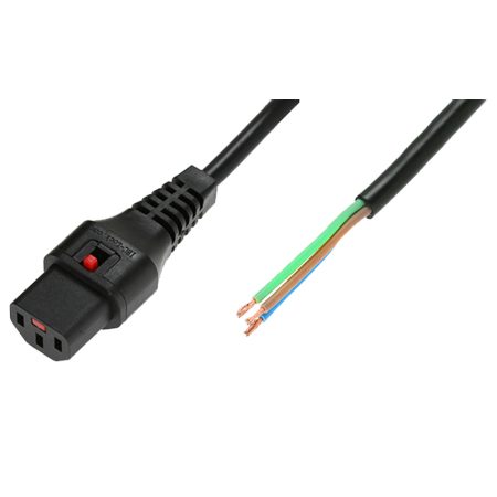 IEC Lock PC1106 1m Black power cord