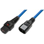 IEC Lock PC1125 1,5m Blue power cord