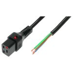 IEC Lock PC1173 1m Black power cord