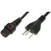 IEC Lock PC1236 2m Black power cord IEC Lock PC1236 2m Black power cord