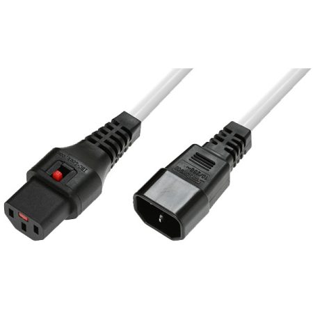 IEC Lock PC1279 2,5m White power cord