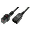 IEC Lock PC1285 2m Black power cord IEC Lock PC1285 2m Black power cord