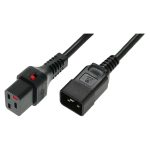 IEC Lock PC1284 1m Black power cord