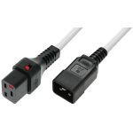 IEC Lock PC1298 1m White power cord