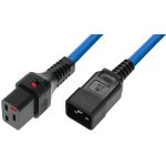 IEC Lock PC1356 1,5m Blue power cord