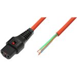 IEC Lock PC1360 4m Orange power cord