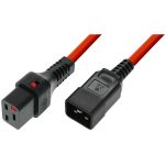 IEC Lock PC1403 3m Red power cord