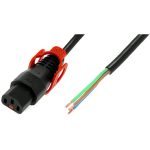 IEC Lock PC1528 3m Black power cord