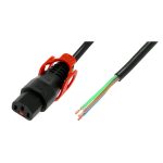 IEC Lock PC1632 2m Black power cord