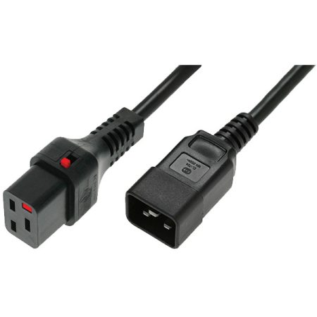 IEC Lock PC2634 2,5m Black power cord