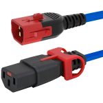 IEC Lock PC3618 0,5m Blue power cord