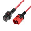 IEC Lock PC3633 1m Red power cord IEC Lock PC3633 1m Red power cord