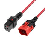 IEC Lock PC3641 3m Red power cord